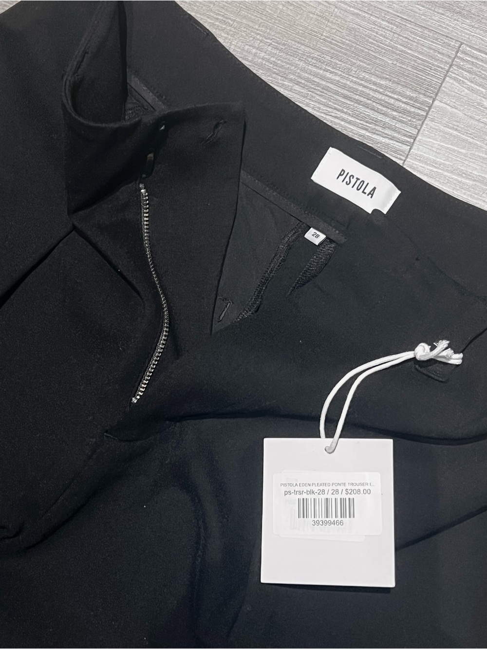 pistola Eden Black Ponte Pants Size 28 - Picture 3 of 4